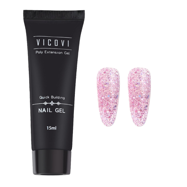 Gel acrilic cu sclipici 7