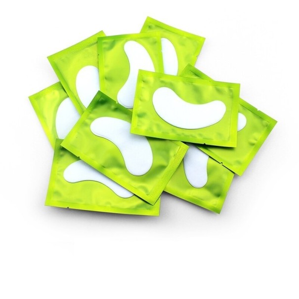 Gel Eye Pads for Eyelash Extensions 100 pcs green