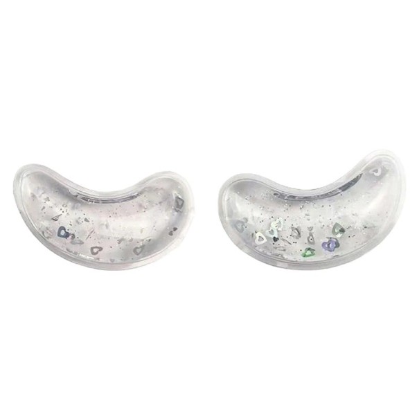 Gel-Kühl- und Wärmepackung für müde Augen und Schwellungen, Größe 7 x 4 cm, kühlende und wärmende Gelmaske zur Entspannung weiß