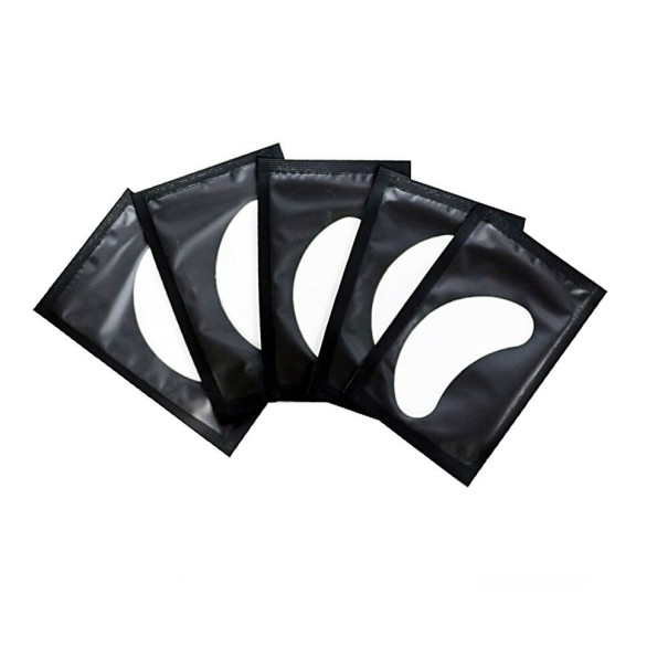 Gel oogpads voor wimperextensions 100 stuks zwart