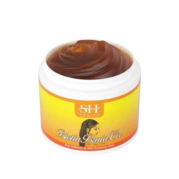 Gel para peinar el cabello con biotina Gel para trenzas 100 g 1
