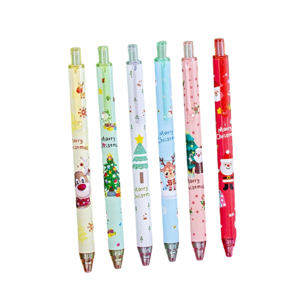 Gelstift 0,5 mm mit Weihnachtsmotiv 10 Stk 1