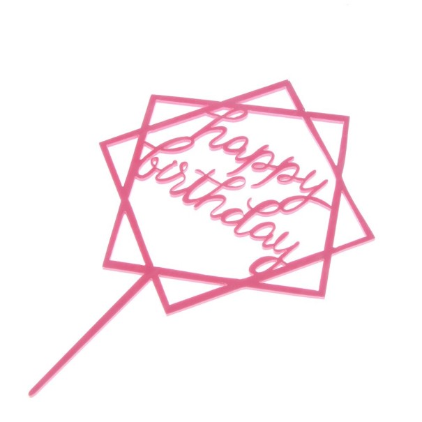 Gelukkige verjaardag taartdecoratie 1
