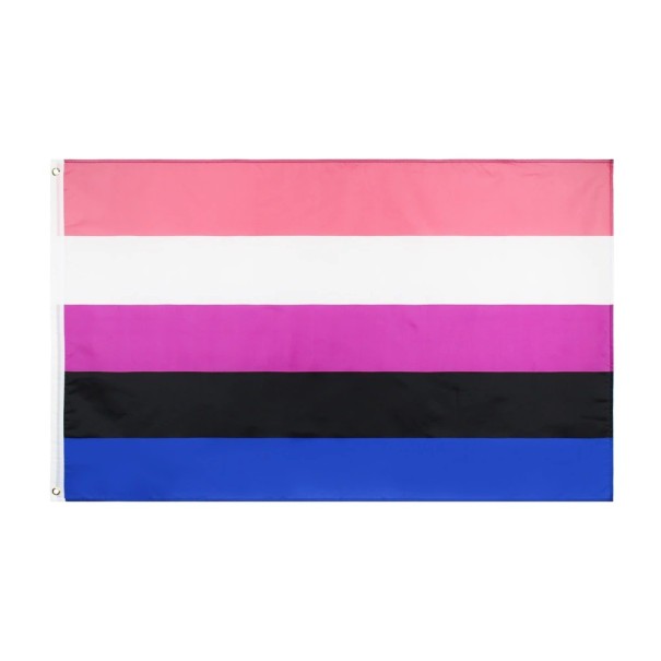 Gender Fluid zászló 60 x 90 cm 1