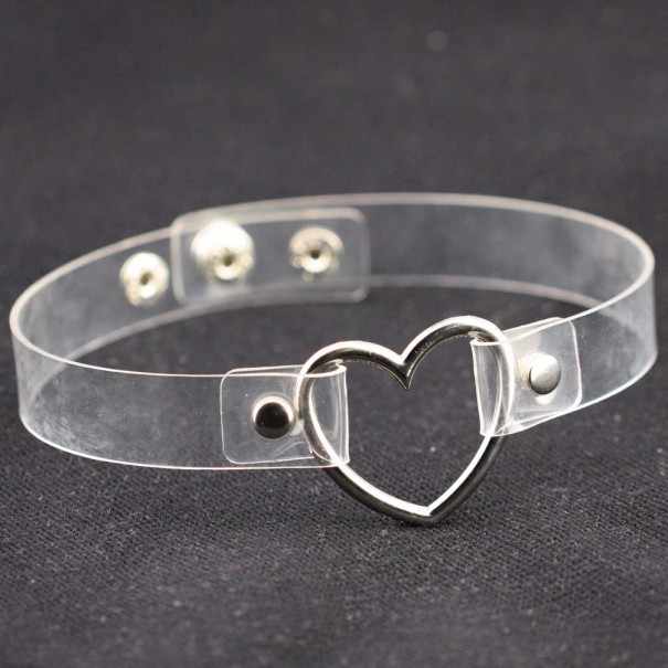 Gennemsigtig choker med hjerte 1