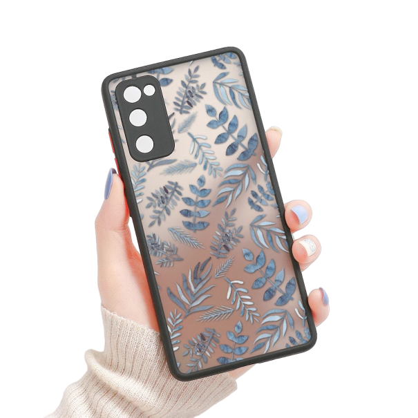 Gennemsigtigt cover med bladmotiv til Samsung A14 1