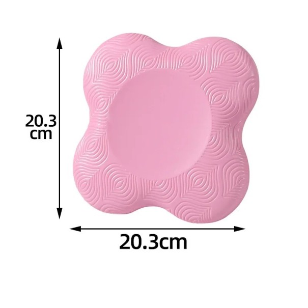 Genunchiere colorate pentru yoga 20x20 cm cu protecție antiderapantă și căptușeală moale pentru exerciții și recuperare roz