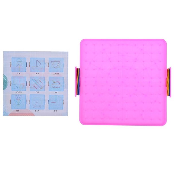 Geometrická tabulka pro děti růžová