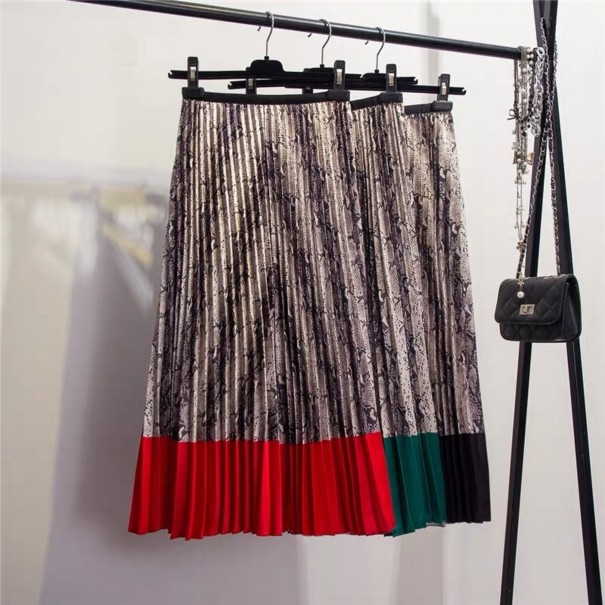 Geplooide midi-rok voor dames