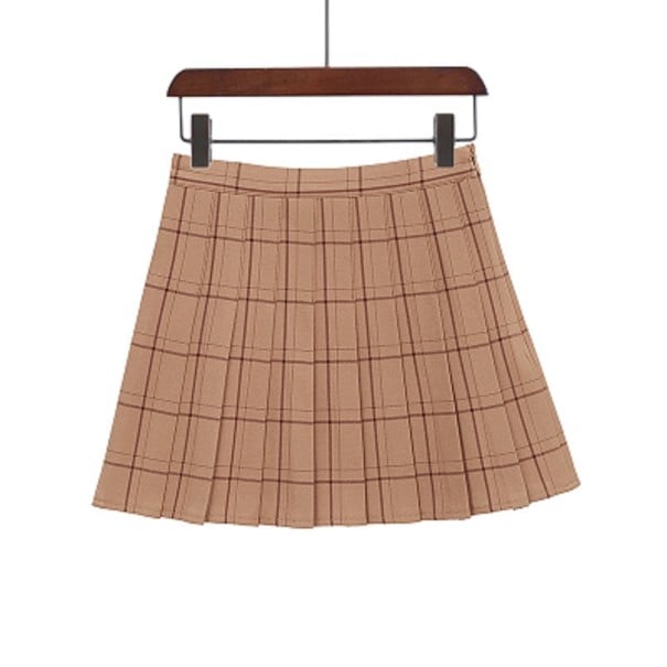 Geplooide minirok voor dames, geruit XS 2