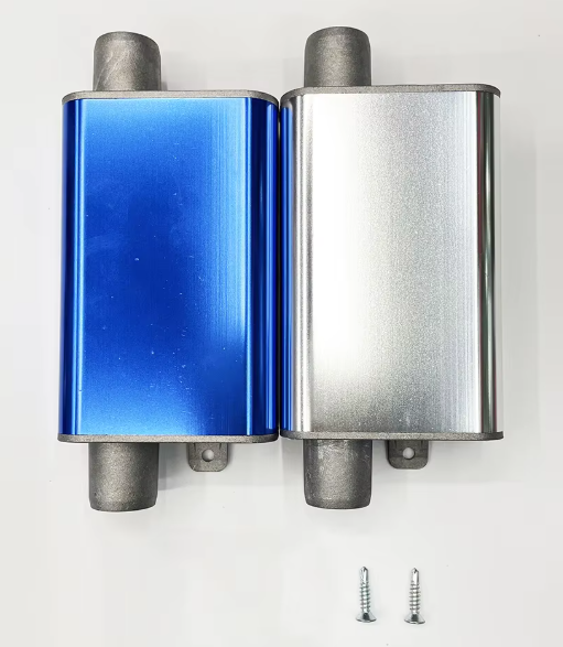 Gerader Auspuff 157 x 74,4 x 24 mm Edelstahl Universelle Endkappe für Automobile 1