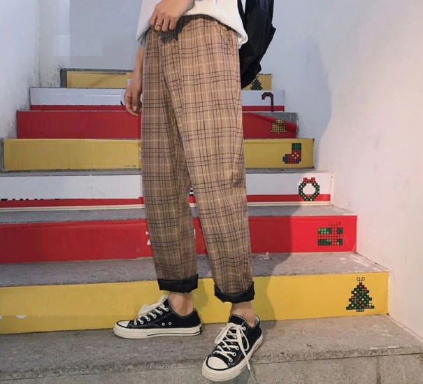 Geruite broek voor heren