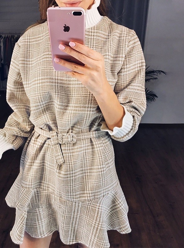 Geruite coltruijurk S