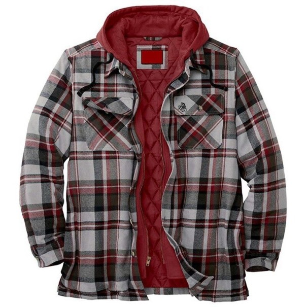 Geruite herenjas rood XL