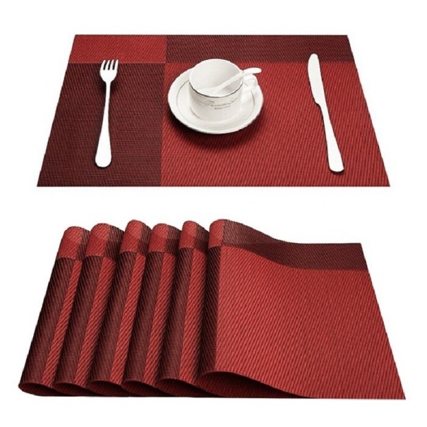 Geruite placemat 4 stuks