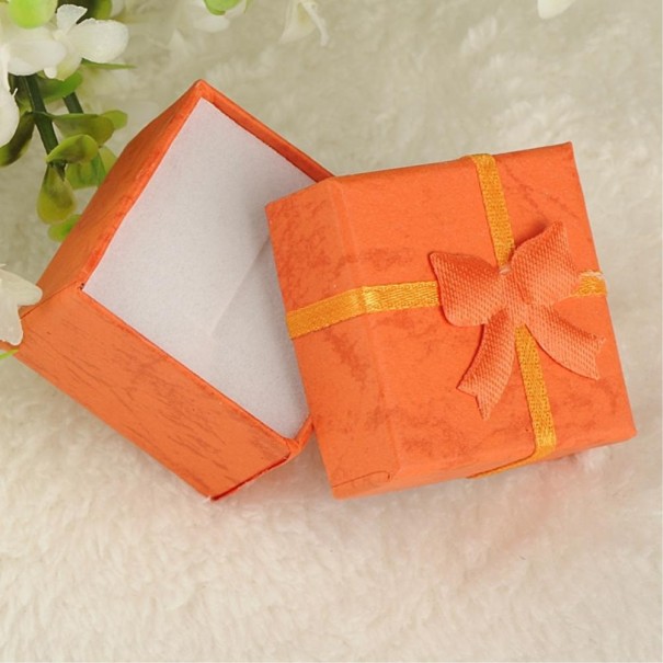 Geschenkbox für Schmuck orange S