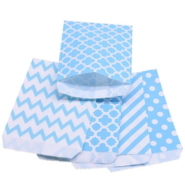 Geschenkpapiertüten 25 Stk hellblau 3