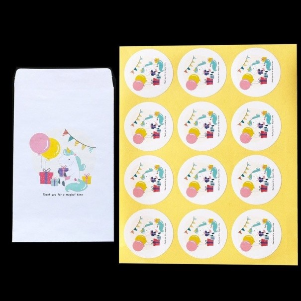 Geschenkzakje en sticker met opschrift 100 stuks 1