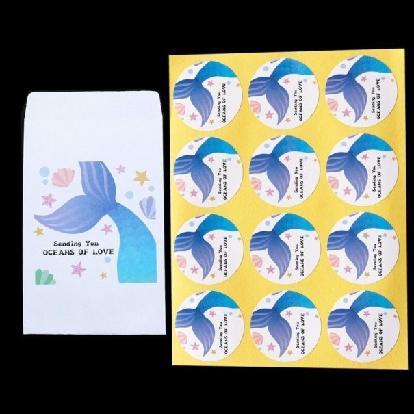 Geschenkzakje en sticker met opschrift 100 stuks 8