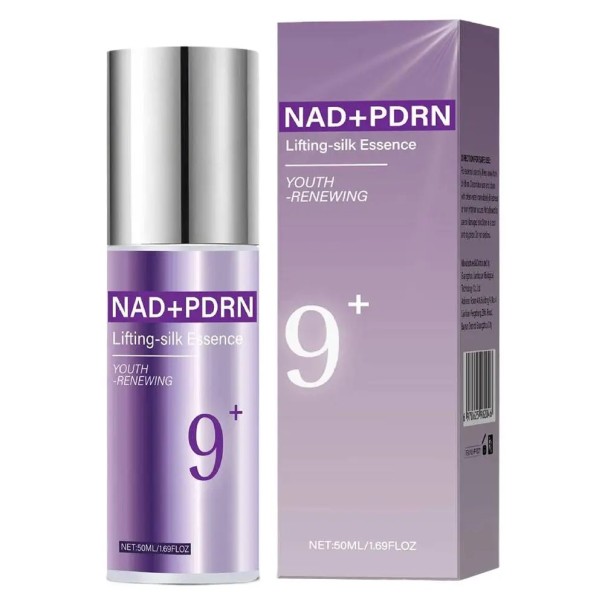 Gesichtss serum 50 ml mit NAD+ und PDRN Lifting und Festigung der Haut Schnelle Absorption ohne fettigen Film Lila Flakon Für die Heimpflege