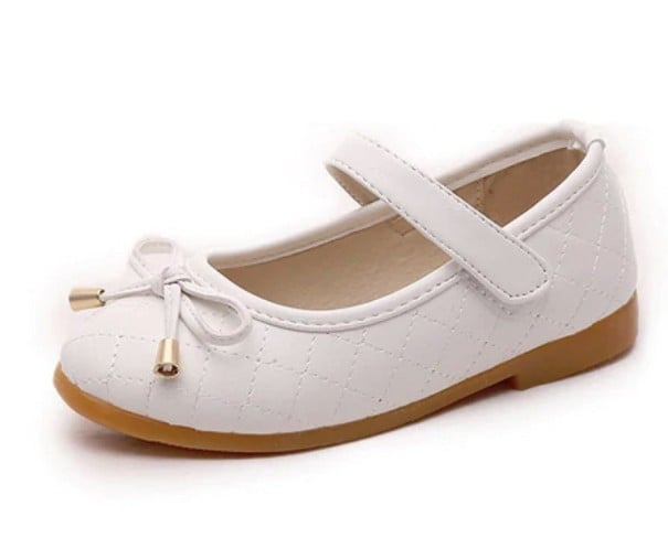 Gesteppte Ballerinas für Mädchen weiß 20