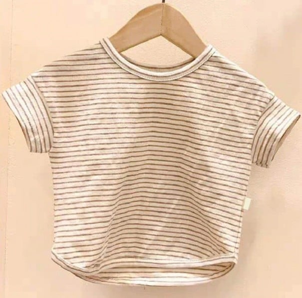 Gestreept kinder-T-shirt 9-12 maanden B