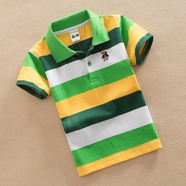 Gestreept poloshirt voor jongens T2501 7 B