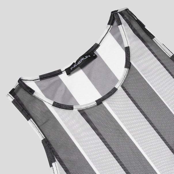 Gestreept tanktopje voor heren T1946