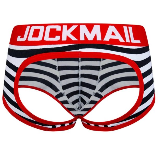 Gestreepte boxershorts voor heren met gat