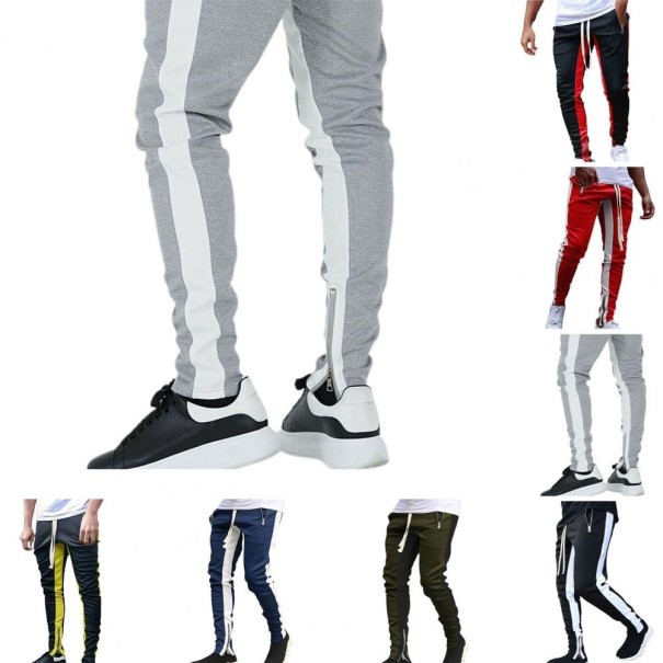 Gestreepte joggingbroek voor heren F1723