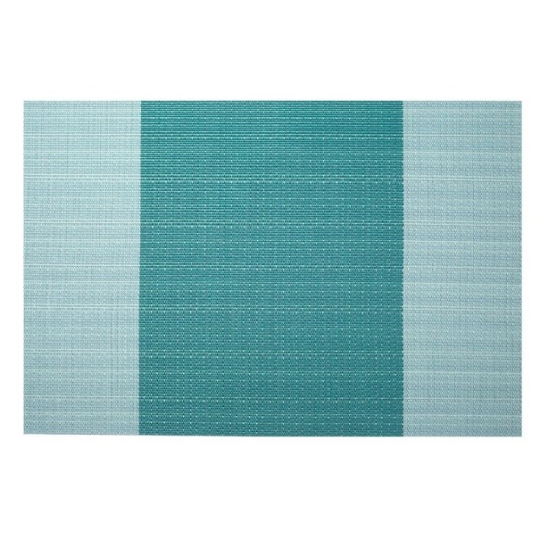 Gestreepte placemat 4 stuks turquoise