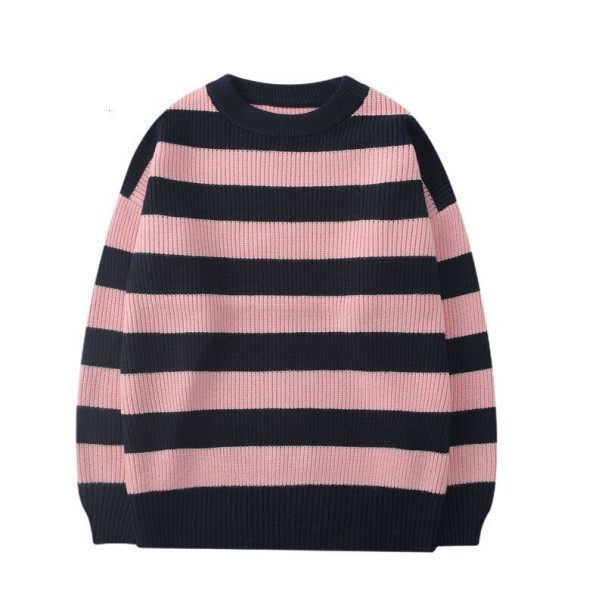 Gestreepte trui F188 roze S
