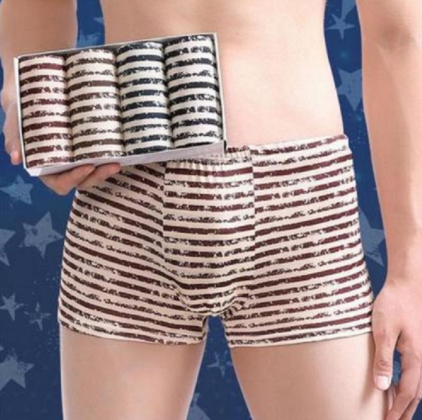 Gestreifte Herren-Boxershorts – 4 Stück L 1