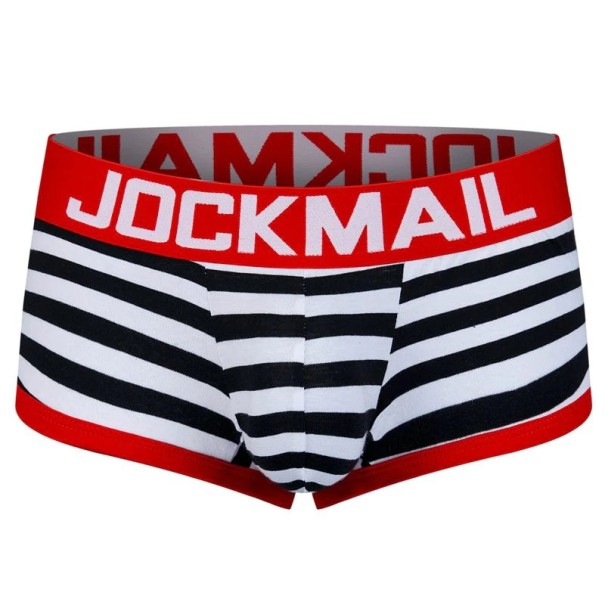 Gestreifte Herren-Boxershorts mit Loch M