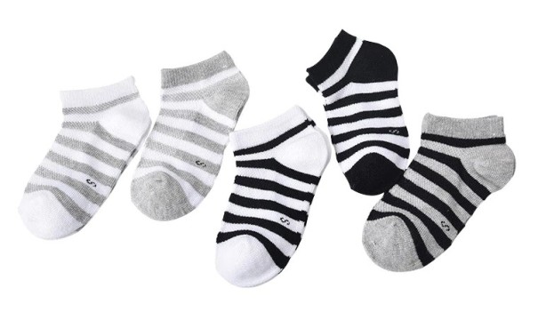 Gestreifte Mädchensocken – 5 Paar 10-12 Jahre