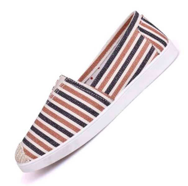 Gestreifte Slip-On-Sneaker für Damen 36 4