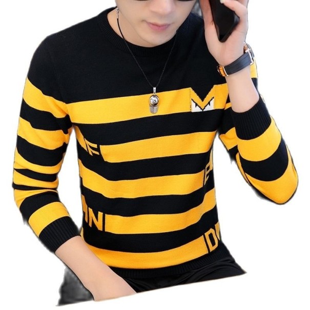 Gestreifter Herrenpullover F185 L 1