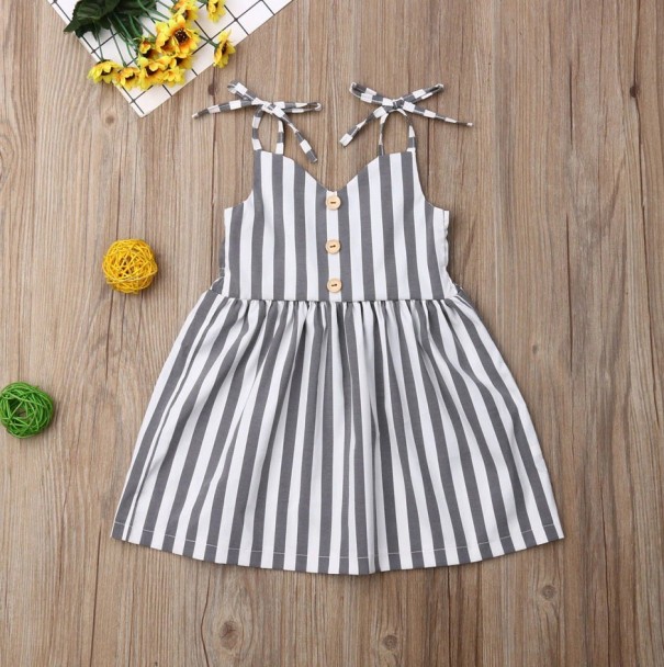 Gestreiftes Mädchenkleid 5