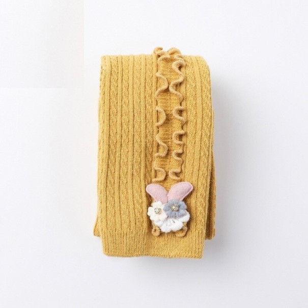 Gestrickte Leggings für Mädchen T2475 3-5 Jahre 2