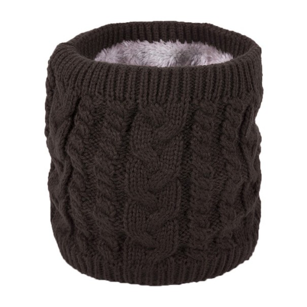 Gestricktes Schlauchschal dunkelbraun