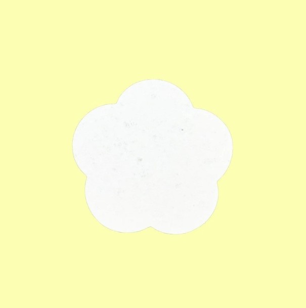 Gestructureerd schuim papier bloem 20 stuks ongeveer 60 mm dikte 1 mm gestructureerd oppervlak wit voor aquarel DIY creatie 1