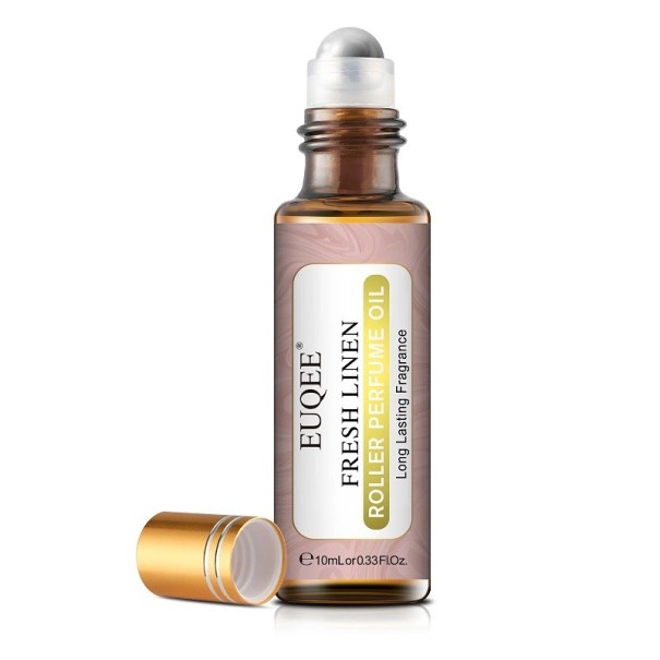Geurolie met roll-on applicatiebal Essentiële olie voor de huid, voor diffuser, voor aromatherapie Olie met natuurlijk aroma 10 ml Fresh Linen