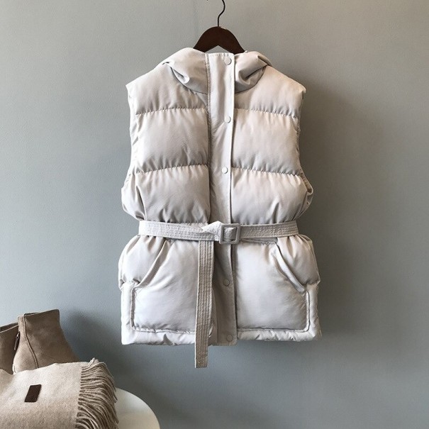 Gewatteerd damesvest P1425 beige S