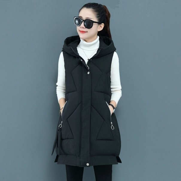 Gewatteerd damesvest P1536 zwart XL