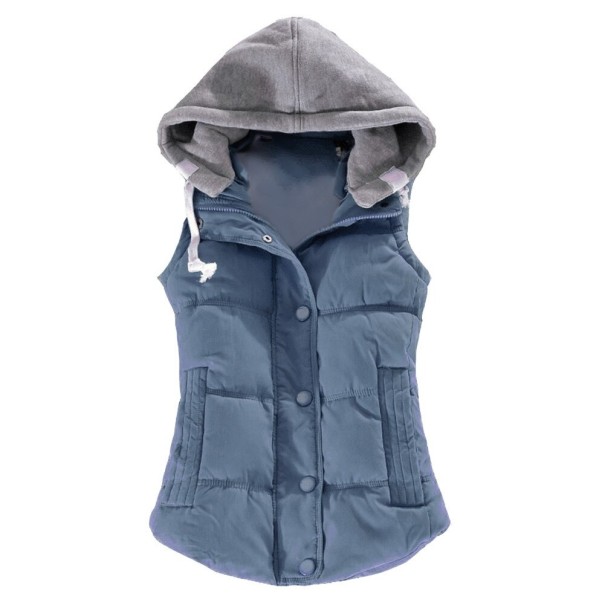 Gewatteerd damesvest P1805 blauw XS