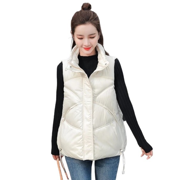 Gewatteerd damesvest P2029 beige L