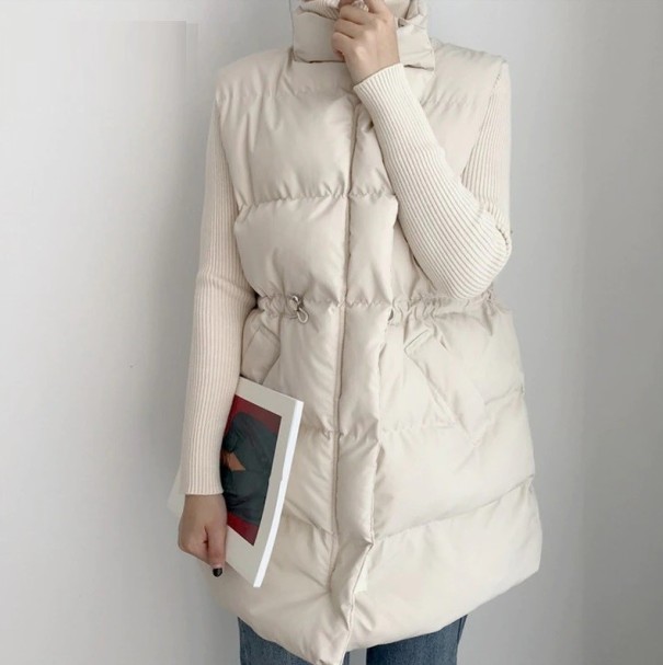 Gewatteerd damesvest P2211 beige L