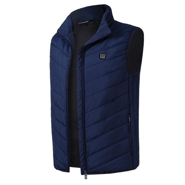 Gewatteerd herenvest F1124 donkerblauw XL
