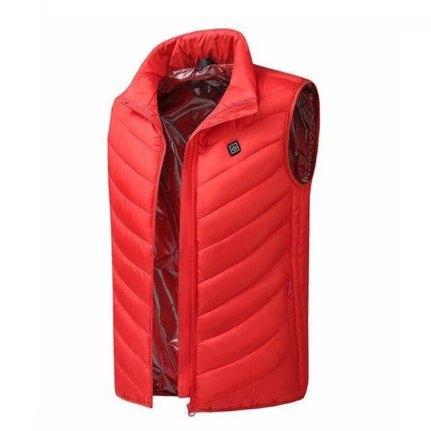 Gewatteerd herenvest F1124 rood XL