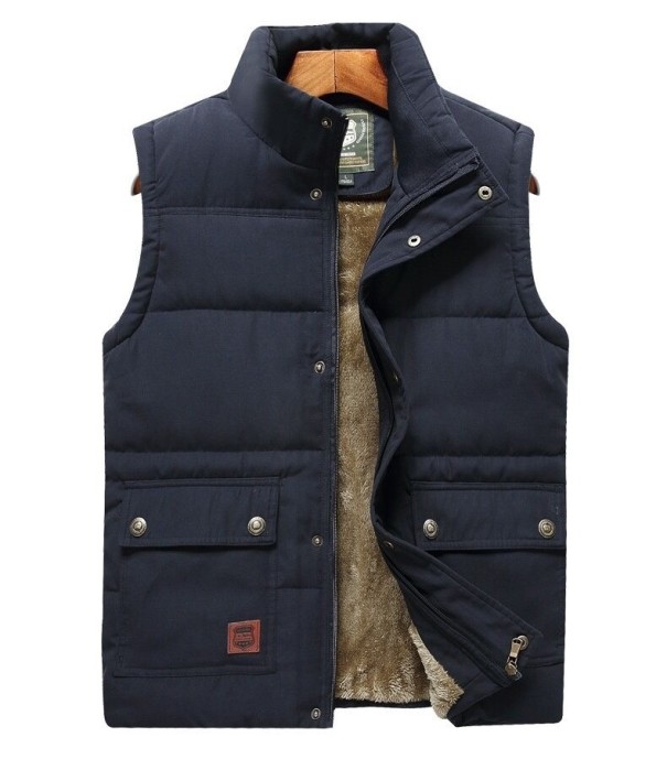 Gewatteerd herenvest S88 donkerblauw XXS